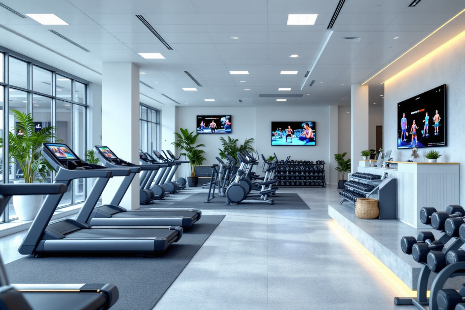 Fitness-Center mit 4 Zonen und Videotechnik